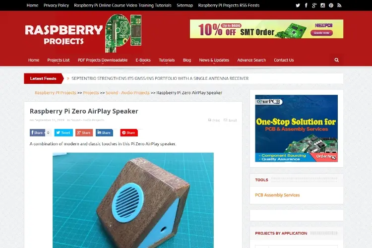 Raspberry Pi Zero: Airplay Speaker