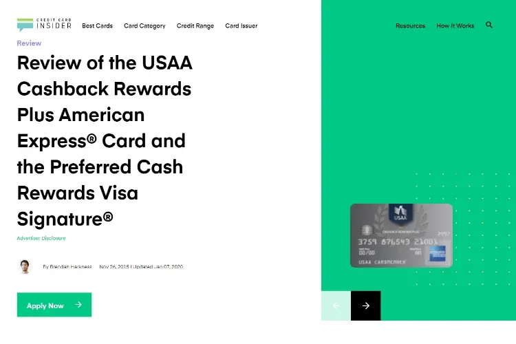 USAA Cashback Rewards Plus American Express Card