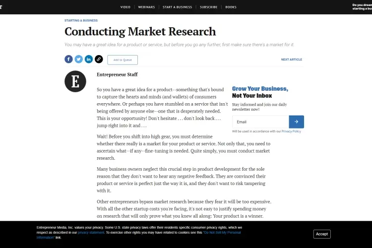 Conduct an In-depthMarket Research