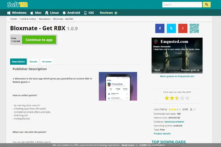 Free Robux For Doing Surveys Offers App Downloads Etc - instant robux app